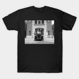 Fire Engine Crew at Firehouse, 1925. Vintage Photo T-Shirt